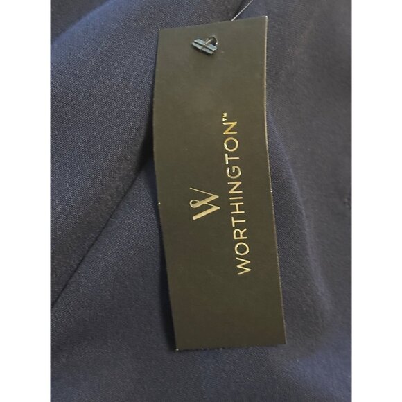 Worthington Blue Pencil Skirt Knee Length Polyester Blend Women's Size 8 (NWT) - Picture 6 of 13